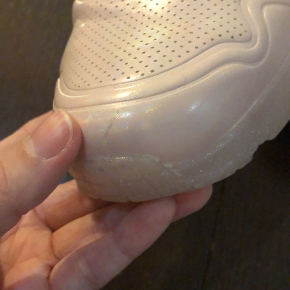 Skechers Pink Iridescent Sparky Memory Foam Shoes - Picture 9 of 14